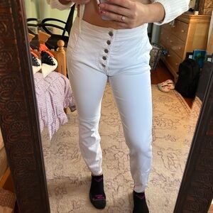 graffiti boutique 5-button white skinny jeans